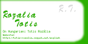 rozalia totis business card